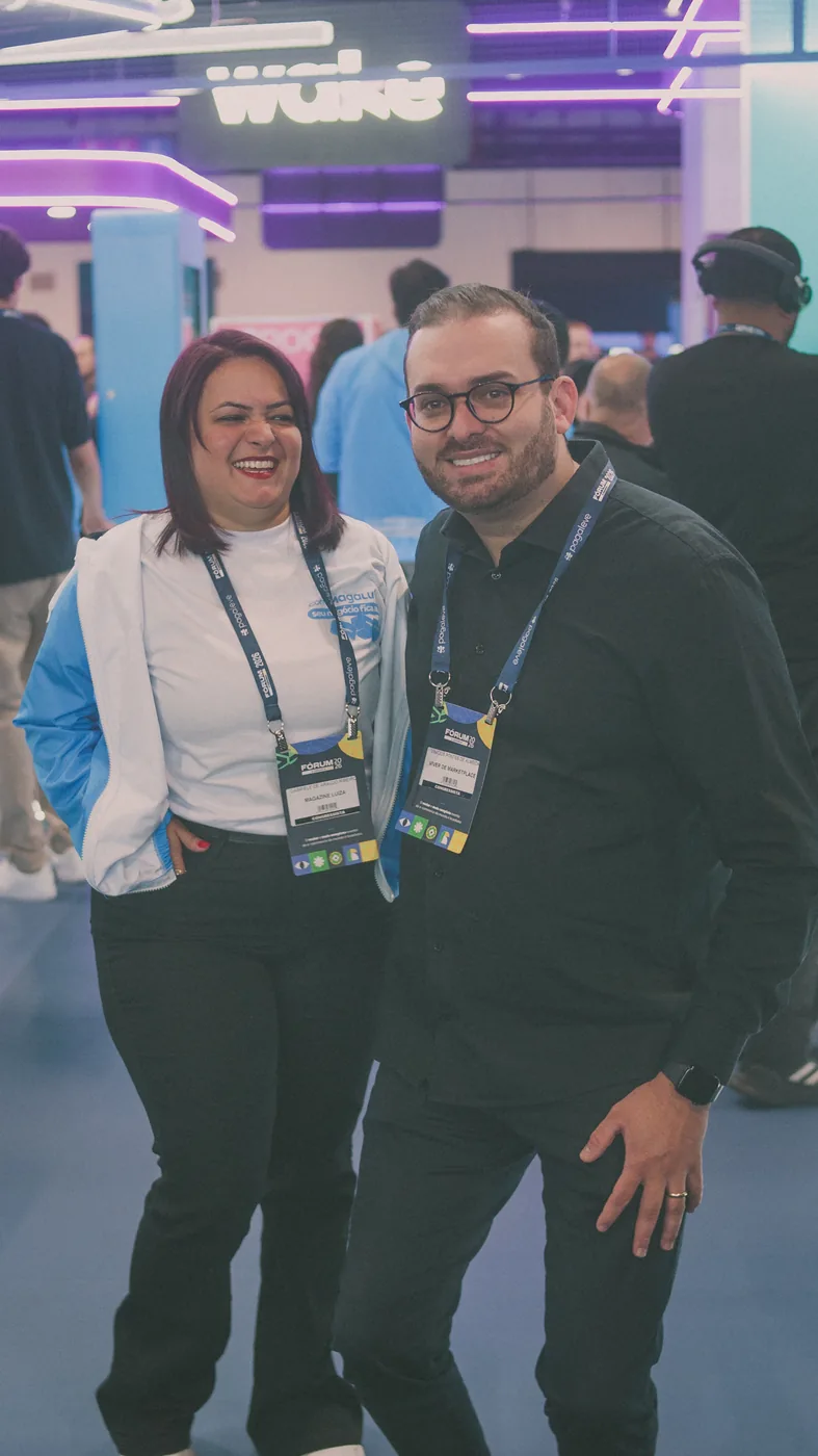 No estande da Magalu, Fórum E-Commerce Brasil 2026